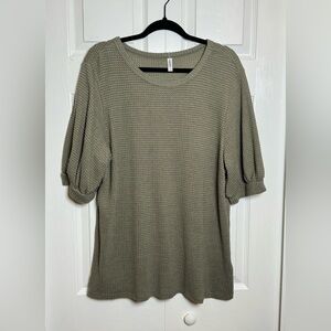 Elegant Olive Women's Knit Top